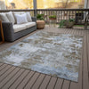 Piper Looms Chantille Abstract ACN2142 Chocolate Machine Washable Area Rug Outdoor Lifestyle Image Feature