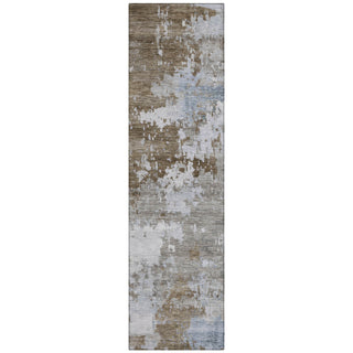 Piper Looms Chantille Abstract ACN2142 Chocolate Machine Washable Area Rug Runner Main Image