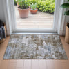 Piper Looms Chantille Abstract ACN2142 Chocolate Machine Washable Area Rug Scatter Lifestyle Image Feature