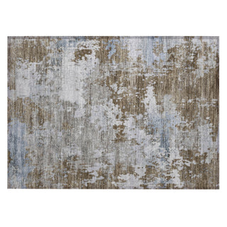 Piper Looms Chantille Abstract ACN2142 Chocolate Machine Washable Area Rug Scatter Main Image