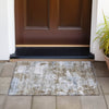 Piper Looms Chantille Abstract ACN2142 Chocolate Machine Washable Area Rug Scatter Outdoor Lifestyle Image Feature