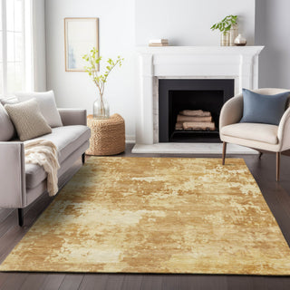 Piper Looms Chantille Abstract ACN2142 Copper Machine Washable Area Rug Lifestyle Image Feature