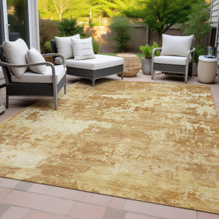 Piper Looms Chantille Abstract ACN2142 Copper Machine Washable Area Rug Outdoor Lifestyle Image Feature