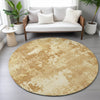 Piper Looms Chantille Abstract ACN2142 Copper Machine Washable Area Rug Round Lifestyle Image Feature