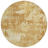 Piper Looms Chantille Abstract ACN2142 Copper Machine Washable Area Rug Round Main Image