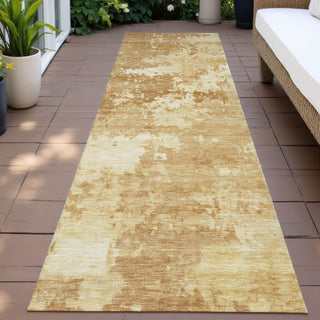 Piper Looms Chantille Abstract ACN2142 Copper Machine Washable Area Rug Runner Outdoor Lifestyle Image Feature