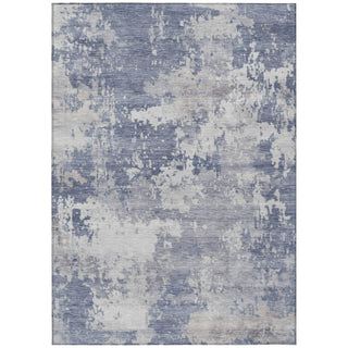 Piper Looms Chantille Abstract ACN2142 Denim Machine Washable Area Rug main image