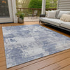 Piper Looms Chantille Abstract ACN2142 Denim Machine Washable Area Rug Outdoor Lifestyle Image Feature