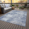 Piper Looms Chantille Abstract ACN2142 Denim Machine Washable Area Rug Outdoor Lifestyle Image Feature