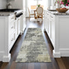 Piper Looms Chantille Abstract ACN2142 Pewter Machine Washable Area Rug Runner Lifestyle Image Feature