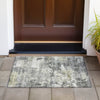 Piper Looms Chantille Abstract ACN2142 Pewter Machine Washable Area Rug Scatter Outdoor Lifestyle Image Feature