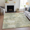 Piper Looms Chantille Abstract ACN2142 Sage Machine Washable Area Rug Lifestyle Image Feature