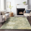 Piper Looms Chantille Abstract ACN2142 Sage Machine Washable Area Rug Lifestyle Image Feature