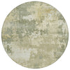 Piper Looms Chantille Abstract ACN2142 Sage Machine Washable Area Rug Round Main Image