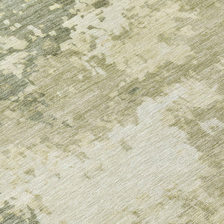Piper Looms Chantille Abstract ACN2142 Sage Machine Washable Area Rug Swatch Image