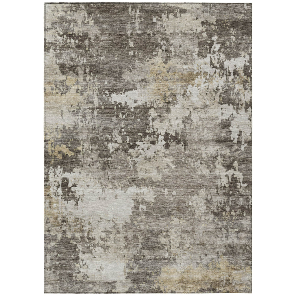 Piper Looms Chantille Abstract ACN2142 Taupe Machine Washable Area Rug main image