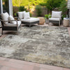 Piper Looms Chantille Abstract ACN2142 Taupe Machine Washable Area Rug Outdoor Lifestyle Image Feature