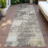 Piper Looms Chantille Abstract ACN2142 Taupe Machine Washable Area Rug Runner Outdoor Lifestyle Image Feature