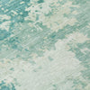 Piper Looms Chantille Abstract ACN2142 Teal Machine Washable Area Rug Swatch Image