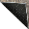 Piper Looms Chantille Abstract ACN2143 Brown Machine Washable Area Rug Backing Image