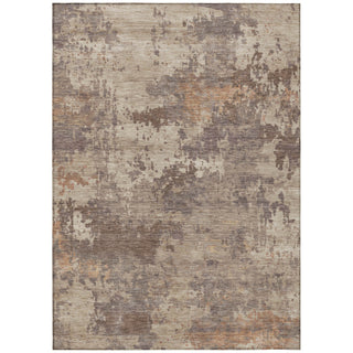Piper Looms Chantille Abstract ACN2143 Brown Machine Washable Area Rug main image