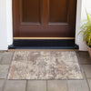 Piper Looms Chantille Abstract ACN2143 Brown Machine Washable Area Rug Scatter Outdoor Lifestyle Image Feature