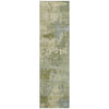 Piper Looms Chantille Abstract ACN2143 Green Machine Washable Area Rug Runner Main Image