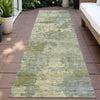 Piper Looms Chantille Abstract ACN2143 Green Machine Washable Area Rug Runner Outdoor Lifestyle Image Feature