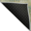 Piper Looms Chantille Abstract ACN2144 Aloe Machine Washable Area Rug Backing Image