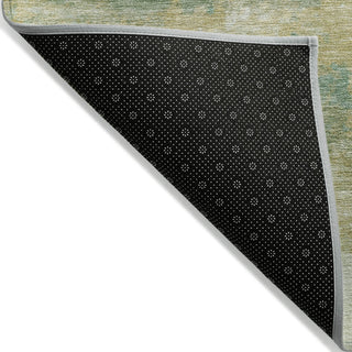 Piper Looms Chantille Abstract ACN2144 Aloe Machine Washable Area Rug Backing Image