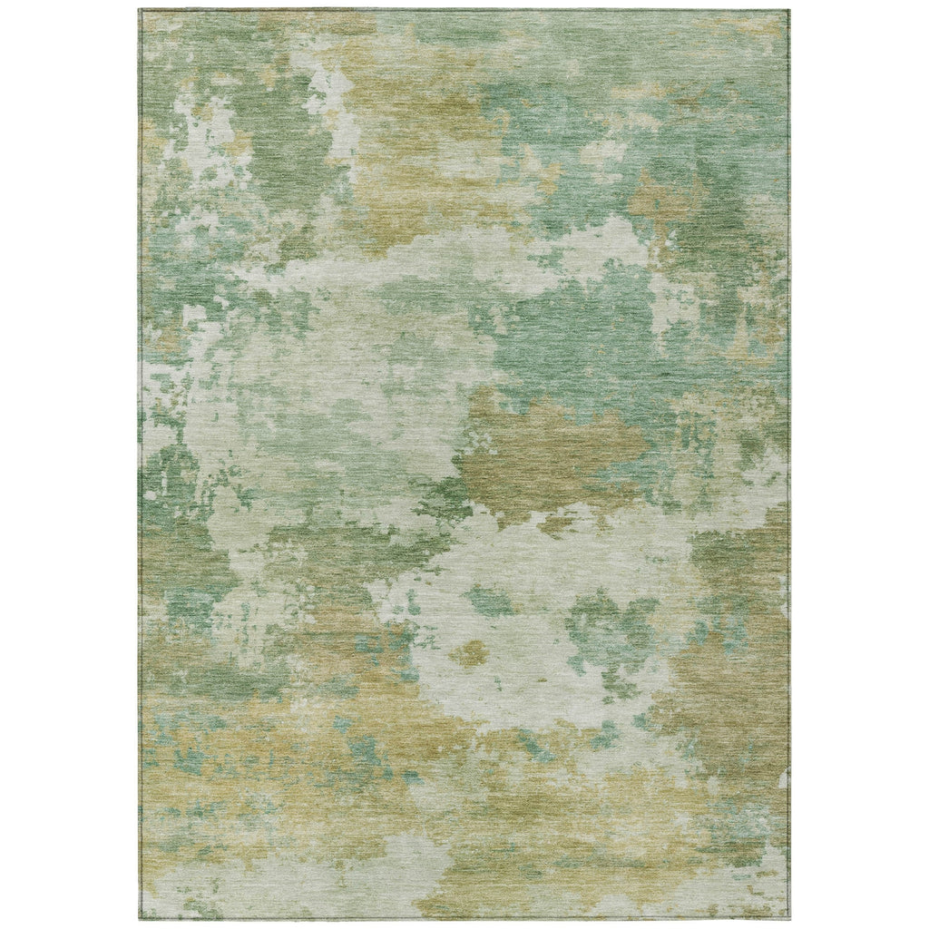 Piper Looms Chantille Abstract ACN2144 Aloe Machine Washable Area Rug main image