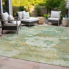 Piper Looms Chantille Abstract ACN2144 Aloe Machine Washable Area Rug Outdoor Lifestyle Image Feature