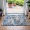 Piper Looms Chantille Abstract ACN2144 Blue Machine Washable Area Rug Scatter Lifestyle Image Feature
