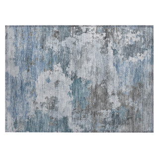 Piper Looms Chantille Abstract ACN2144 Blue Machine Washable Area Rug Scatter Main Image