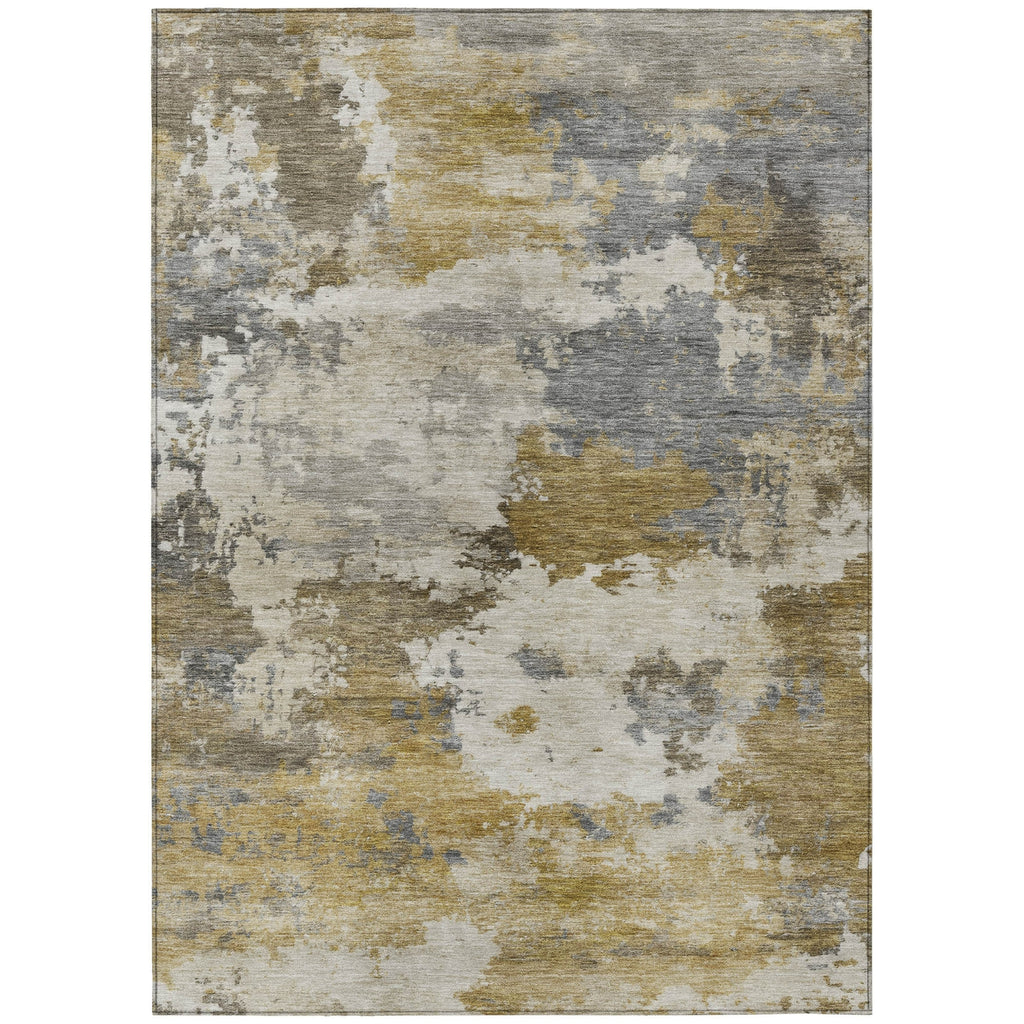 Piper Looms Chantille Abstract ACN2144 Brown Machine Washable Area Rug main image