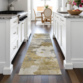 Piper Looms Chantille Abstract ACN2144 Brown Machine Washable Area Rug Runner Lifestyle Image Feature