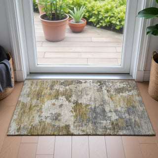 Piper Looms Chantille Abstract ACN2144 Brown Machine Washable Area Rug Scatter Lifestyle Image Feature