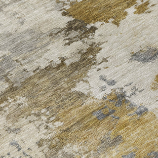 Piper Looms Chantille Abstract ACN2144 Brown Machine Washable Area Rug Swatch Image