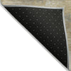 Piper Looms Chantille Abstract ACN2144 Khaki Machine Washable Area Rug Backing Image
