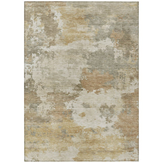 Piper Looms Chantille Abstract ACN2144 Khaki Machine Washable Area Rug main image