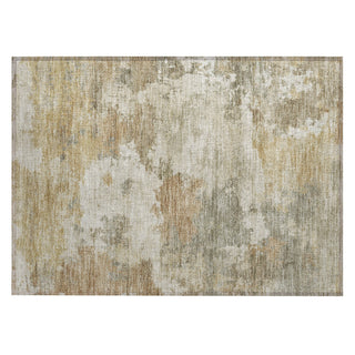 Piper Looms Chantille Abstract ACN2144 Khaki Machine Washable Area Rug Scatter Main Image