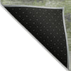 Piper Looms Chantille Abstract ACN2144 Olive Machine Washable Area Rug Backing Image