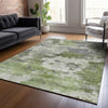 Piper Looms Chantille Abstract ACN2144 Olive Machine Washable Area Rug Lifestyle Image Feature