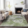 Piper Looms Chantille Abstract ACN2144 Olive Machine Washable Area Rug Lifestyle Image Feature
