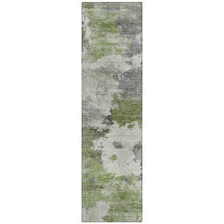 Piper Looms Chantille Abstract ACN2144 Olive Machine Washable Area Rug Runner Main Image
