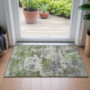 Piper Looms Chantille Abstract ACN2144 Olive Machine Washable Area Rug Scatter Lifestyle Image Feature