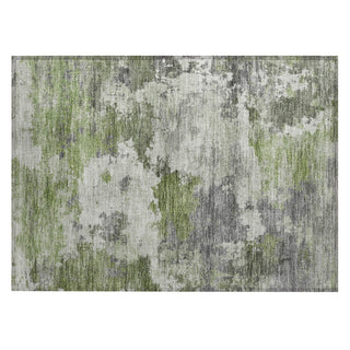 Piper Looms Chantille Abstract ACN2144 Olive Machine Washable Area Rug Scatter Main Image