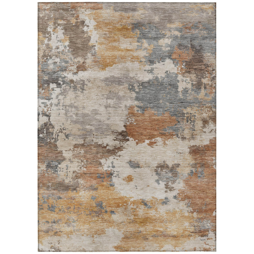 Piper Looms Chantille Abstract ACN2144 Paprika Machine Washable Area Rug main image