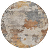 Piper Looms Chantille Abstract ACN2144 Paprika Machine Washable Area Rug Round Main Image