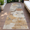 Piper Looms Chantille Abstract ACN2144 Paprika Machine Washable Area Rug Runner Outdoor Lifestyle Image Feature